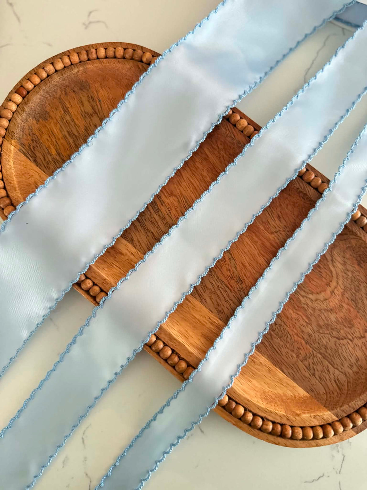 Bluebell/French Blue SATIN Moonstitch - 1.5"