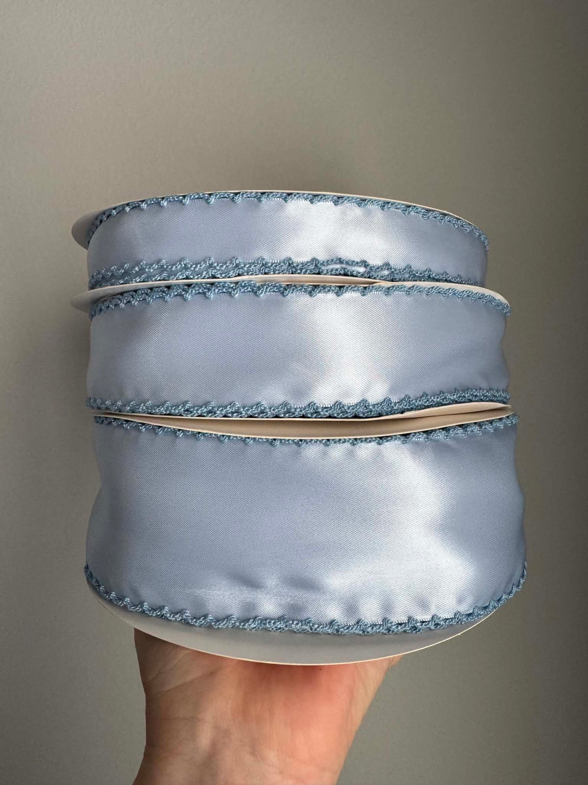 Bluebell/French Blue SATIN Moonstitch - 1.5"