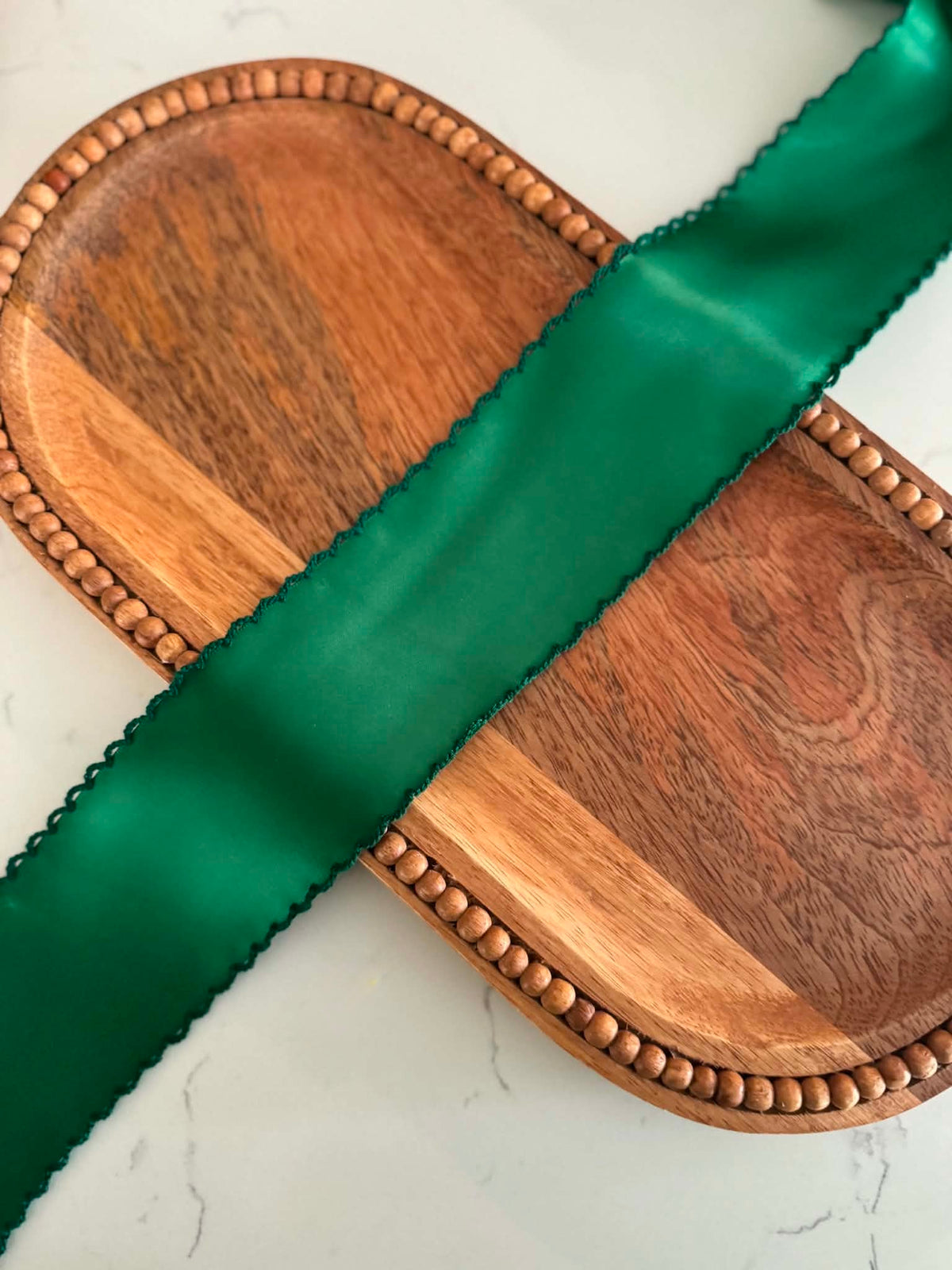 Forest Green/Forest Green SATIN Moonstitch - 2.5"