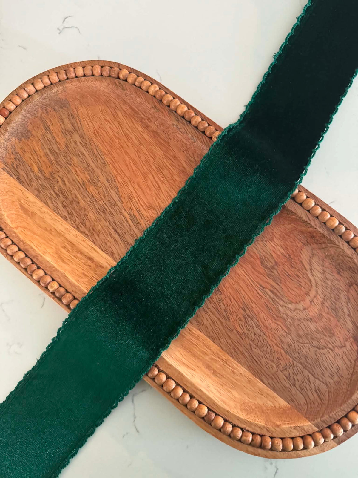 Green/Green VELVET Moonstitch - 2.5" (PREORDER)