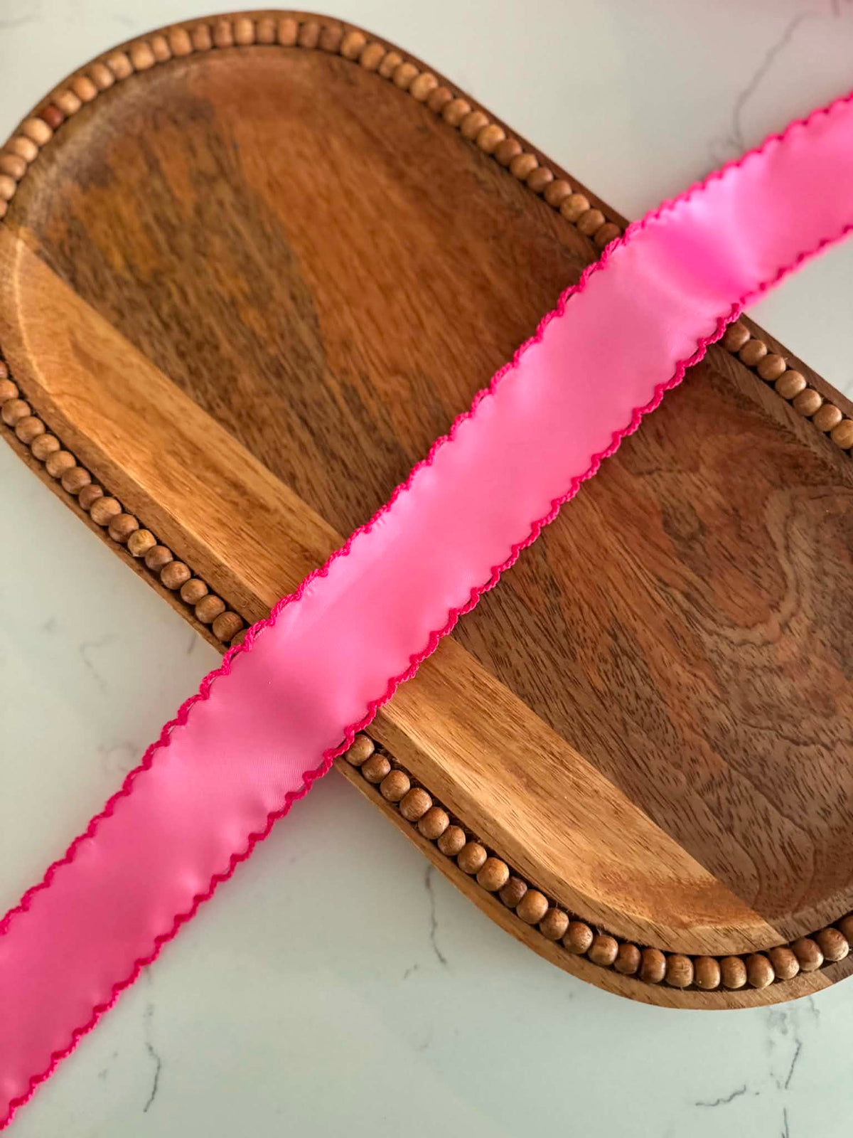 Hot Pink/Hot Pink SATIN Moonstitch - 1.5" (PREORDER)